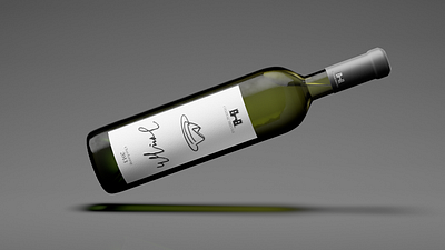 Wine Bottle 2 | 3D modeling & texturing 3d artist 3d modelling 3d models 3dsmax bottle packaging design product product design render rendering