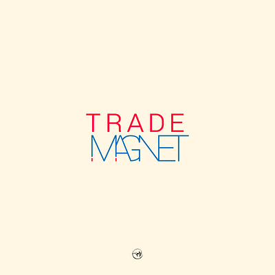 trade magnet branding design logo typography vector