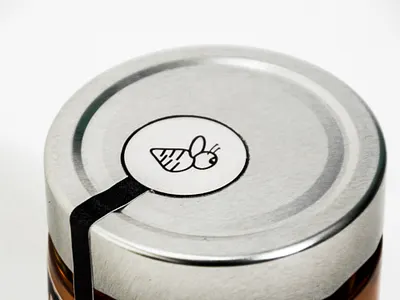 Honey Jar Design art color design flat graphic design icon illustration logotype minimal