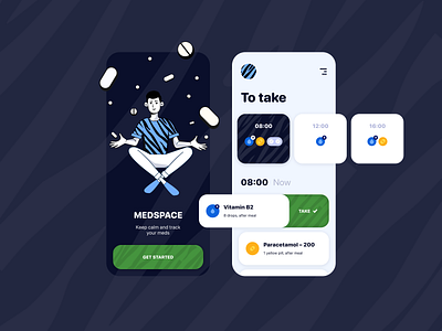 💊Smart Pill Reminder app appointment art artwork boy design drug drugs healthcare illustration medicine medtech mobile app pattern pill pill reminder planner productivity ui ui ux