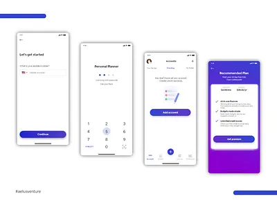 Personal Planner Account account aeliusventure android app design illustration ios iphone mobile phone ux website
