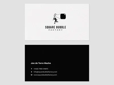 Square Bubble Business card brand branding design icon logo logotype typography vector web website