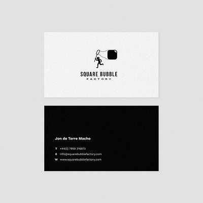 Square Bubble Business card brand branding design icon logo logotype typography vector web website
