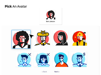 Avatars - Vector Illustrations art avatar business character cool design faces icons illustrations interface mascot men money portrait retro simple student ui ux woman