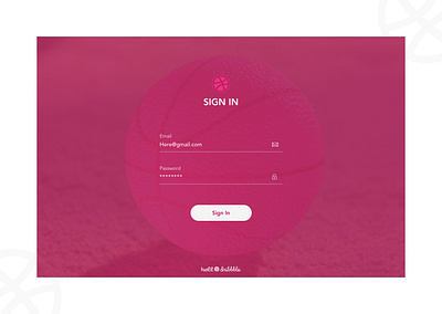 Hello Dribbble - Dribbble Sign In app design flat illustration ui ux web website