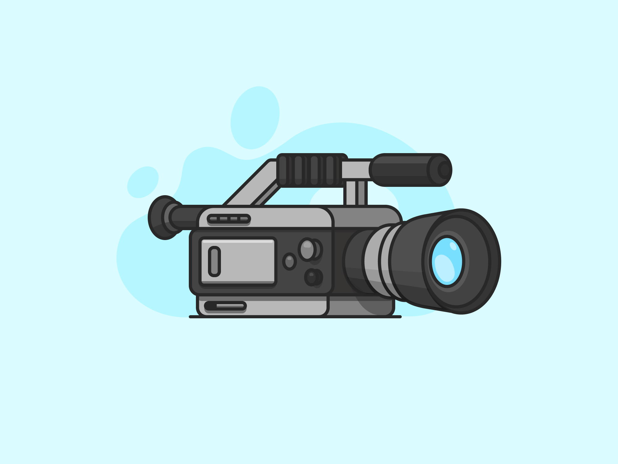 Video Camera Illustration by Jakub Hankiewicz on Dribbble, image size:2000x1500