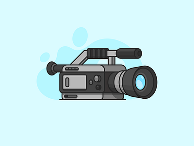 Video Camera Illustration affinity affinitydesigner black blue camera clean color colour figma grey illustration record shadow shadows tape vector video videocamera visual visual design