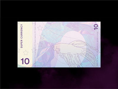 Super Currency agency branding currency design holographic