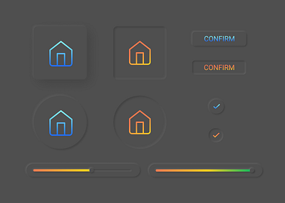 Neumorphic Menu app design illustration minimal neumorphic neumorphism skeumorphic ui ux web