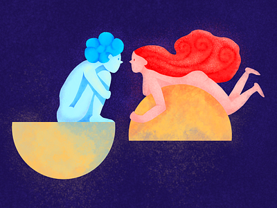 hello stranger digital art flat illustration procreate stranger