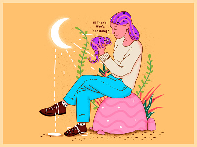 hi there, who speaking? alan ng camaleon design woman woman illustration womans