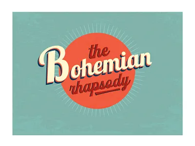 The Bohemian Rhapsody - Retro Type clean font font design graphic design illustration lettering minimal texture type type design typeface typespire typogaphy ui