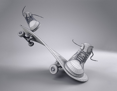 Kickflip / Clay 3d 3d design 3dart breakdown c4d c4dart cinema 4d cinema4d clay clayrender design graphic design illustration motion graphics redshift3d render skateboard skateboarding spacelaser