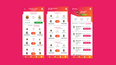 Baji App Screen (Betting app) adobe xd android android app android app development android ios app design app to purchase betting business figma zeplin