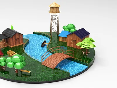 3D Village Model