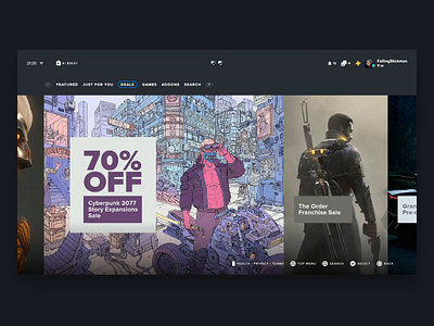 Playstation 5 Interface Concept - Store Deals Preview adobe xd animation console deals gaming playstation ps5