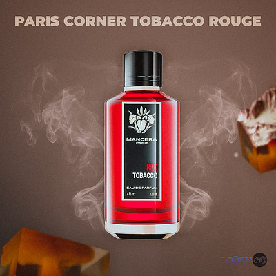 Paris Corner Tobacco Rouge advertisement design perfume product design scent social