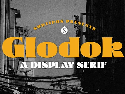 Glodok Font bold font bold typeface branding classic font design display font font font design fonts graphic design graphics headlines lettering logo fonts retro font serif font typeface typefaces typography vintage font