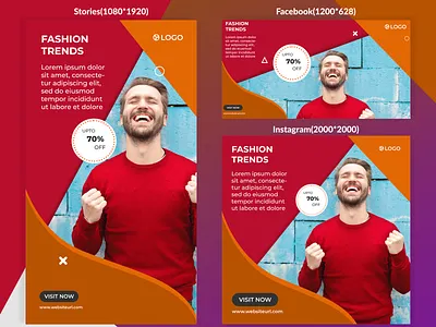 Social Media Banner Template advertising design banner template creative design faccebook banner fashion banner
