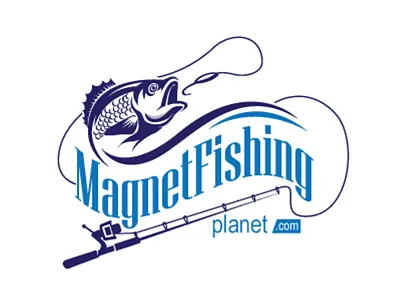 Magnet Fishing branding design flat icon illustration illustrator logo vector