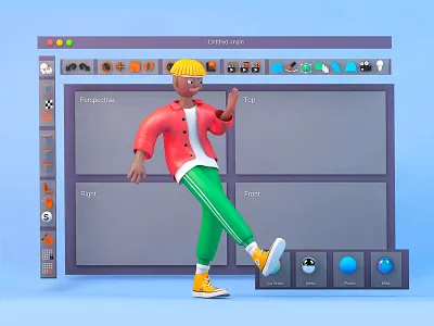 Wow!Magic hand can do C4D works!hhhha c4d