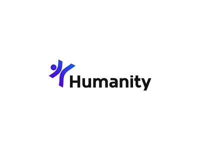 Humanity logo branding clean logo logo design minimal simple
