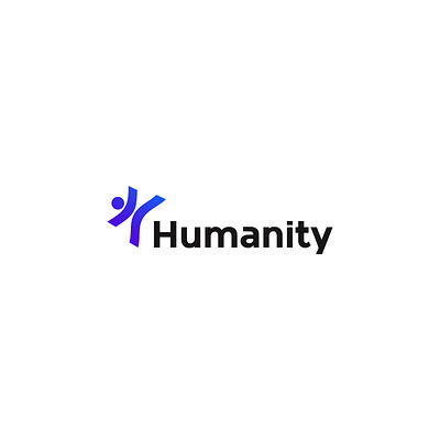 Humanity logo branding clean logo logo design minimal simple