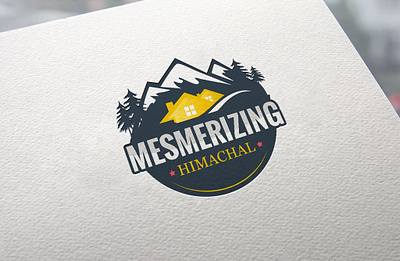 Mesmerizing himachal branding creative hotel illustration logo logo design tourism tourisminindia tourist tours vector