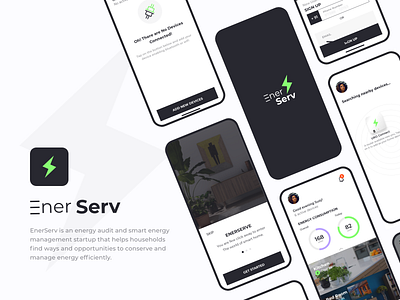 EnerServe | Smart Energy Management automation conservative energy audit home automation iot smart management ui ux ui design