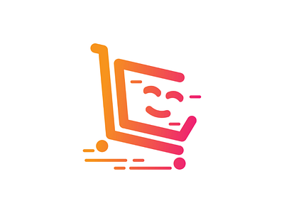 Happy shopping day guys creative day day logo girls gradient gradient color happy happy logo icon identity logo design minimalis modern online shop online store shopping shopping logo simple logo simply