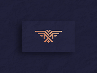 Luxury Monogram M Bird logo aviation aviator bird birdicon birdlogo birds birdvector creative design fly luxury luxury logo minimalist monogram monogramlogo wings