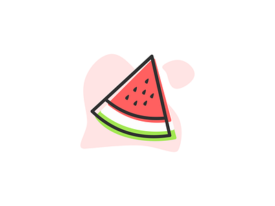 Watermelon flat flat illustration food fresh fruit fruit and vegetable fruit icon fruit illustration fruits icon illustration inkscape inkscapedesign melon natural nature outline illustration simple illustration watermelon icon