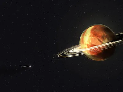 Saturn Ring art background design brainpanstudio concept art design digital art illustration