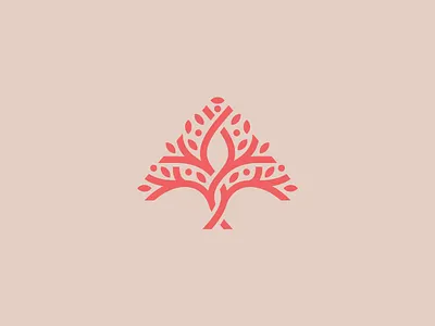 A tree logo a logo branding fruit growth leaves nature organic tree tree of life