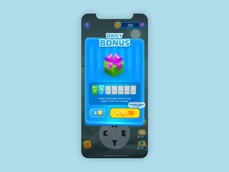 🎁Gift box animation🎁 animation app art gameui illustration microanimation microinteraction mobile mobilegame popup ui