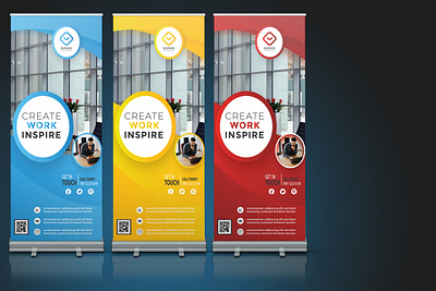 Roll up banner banner design branding brochure brochure design business card catalog flyer flyer design leaflet poster design