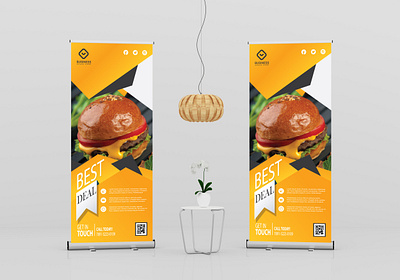 Roll up banner banner ad branding brochure brochure design business card catalog flyer leaflet poster design roll up banner template trifold brochure