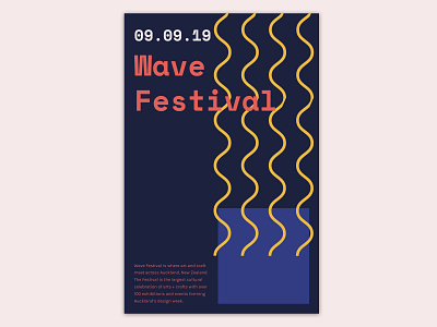 Poster design for a wave festival design poster poster design posters sketch ui visual design