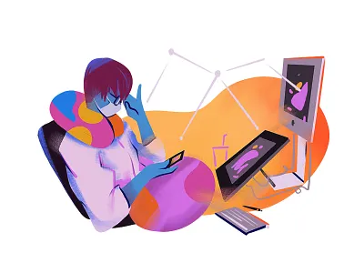 looking for Inspiration art cartoon character characterdesign concept cute design doodle flat illustration