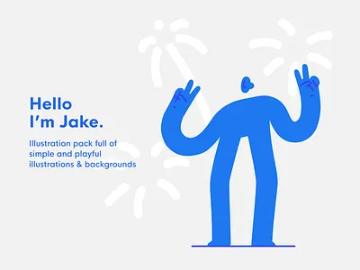 Jake - illustration pack character character design drawing editorial flat hand drawn illustration illustration pack illustrator jake minimal resource ui8 ui8net vector