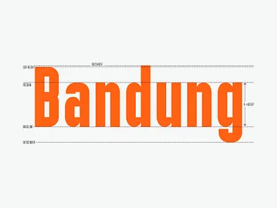 Bandung Text in Basic Typeface anatomy basic condensed font font fonts geometrical ligature monochrome orange sans serif font type typedesign typography