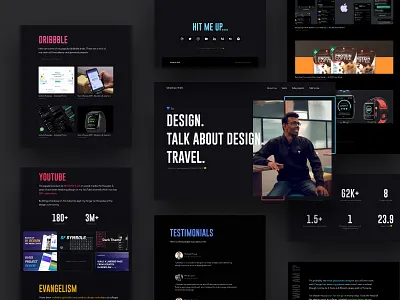 My Portfolio Website app colors dark dark mode design illustrations landing page landingpage portfolio portfolio design screens typogaphy web web design website