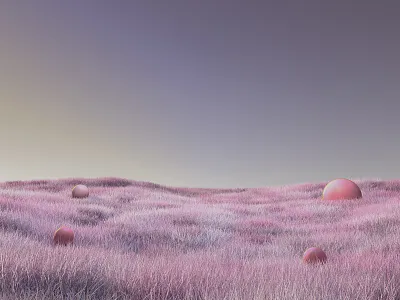 Somewhere in the World 3d art direction c4d cinema4d cinema4dart design mijoo kim minjin kang mue studio octane octanerender