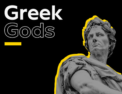 Meet The Greek Gods! artwork graphic design greek poster poster design