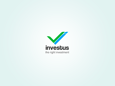 Investus - the right investment art artwork branding finance financial icon invest logo photoshop ui ux vector visual design