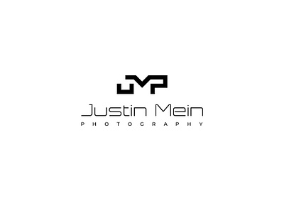 Justin Mein Photography - Brand Identity available for hire black and white brand identity branding concept design flat hire me icon lettermark logo logo design logo designer minimal monogram photography studio symbol vector wordmark