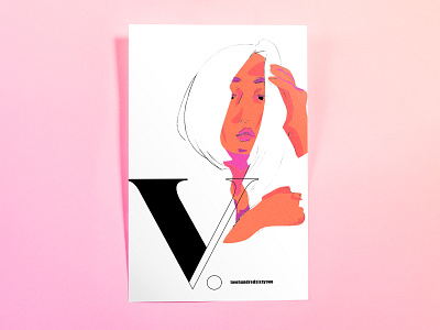 Poster TwoHundredSixtyTwo: v. design hand drawn illustrator cc minimal poster poster challenge