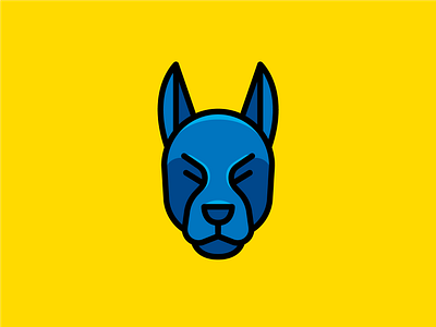 Brave Dog Logo animal branding brave character creative design digital doberman dog flat icon illustration logo logo design mascot minimal outline security symbol vector