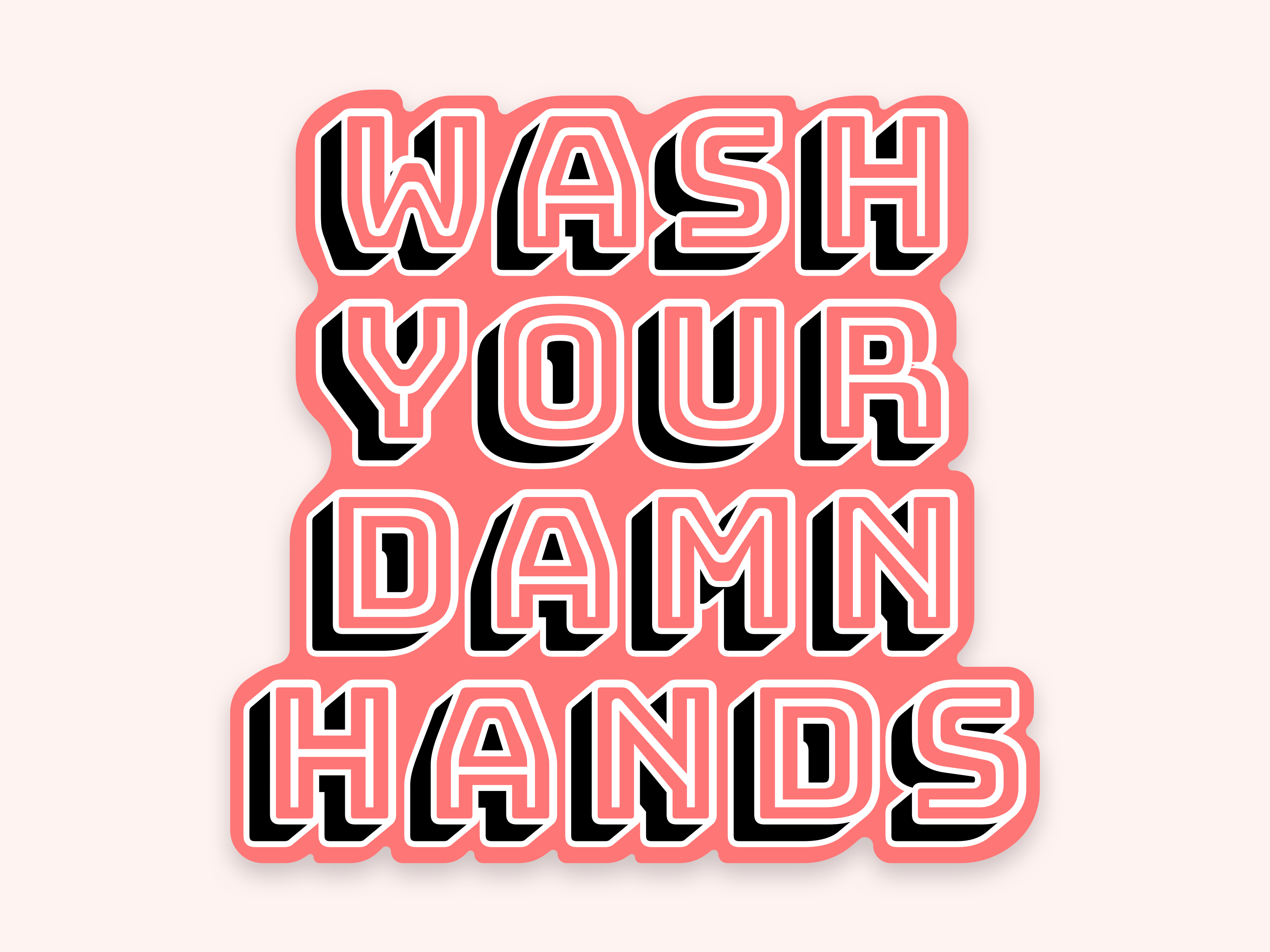 Example of PSA - Wash Your Damn Hands, people!