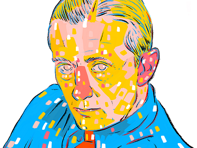 John Fante author illustration johnfante portrait